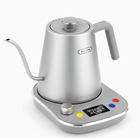1200W Coffee brewing pot 0.8L gooseneck kettle quick boiling LCD screen A1 H temperature control SUS304 food grade without BPA automatically close